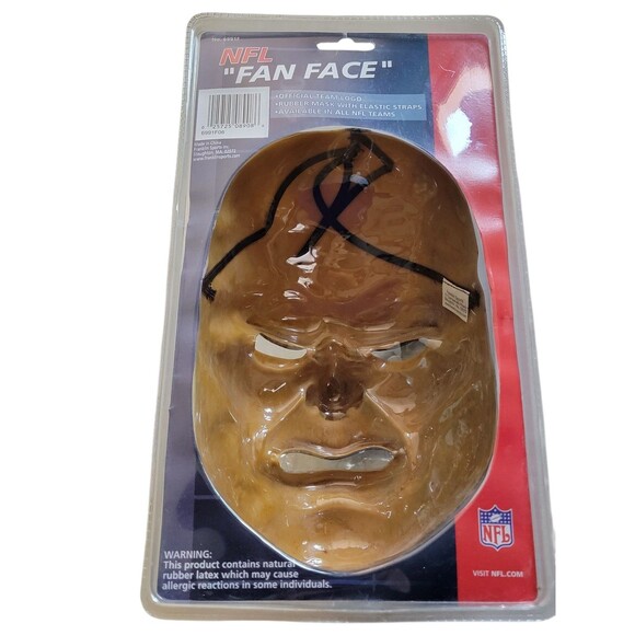 New Rams Officially Licensed NFL "FAN FACE" Rubber Mask - Picture 7 of 7